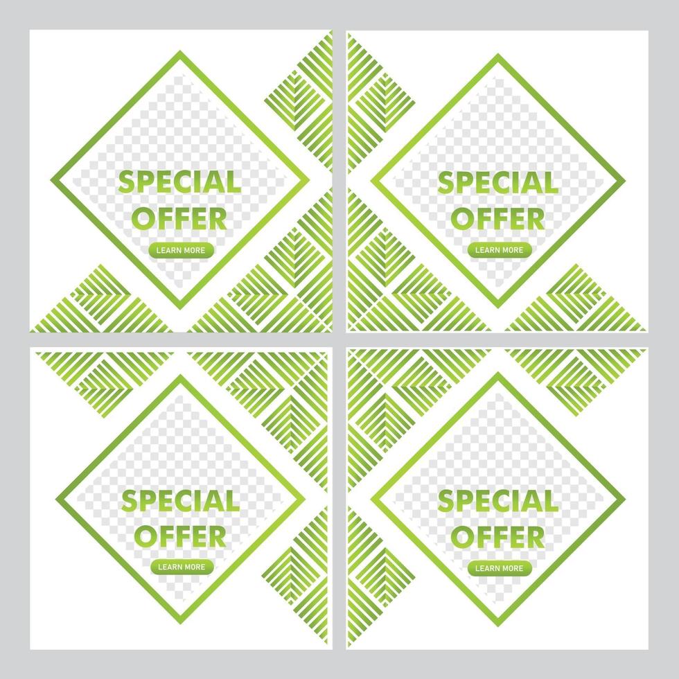 special offer promotion post design. social media post template. vector