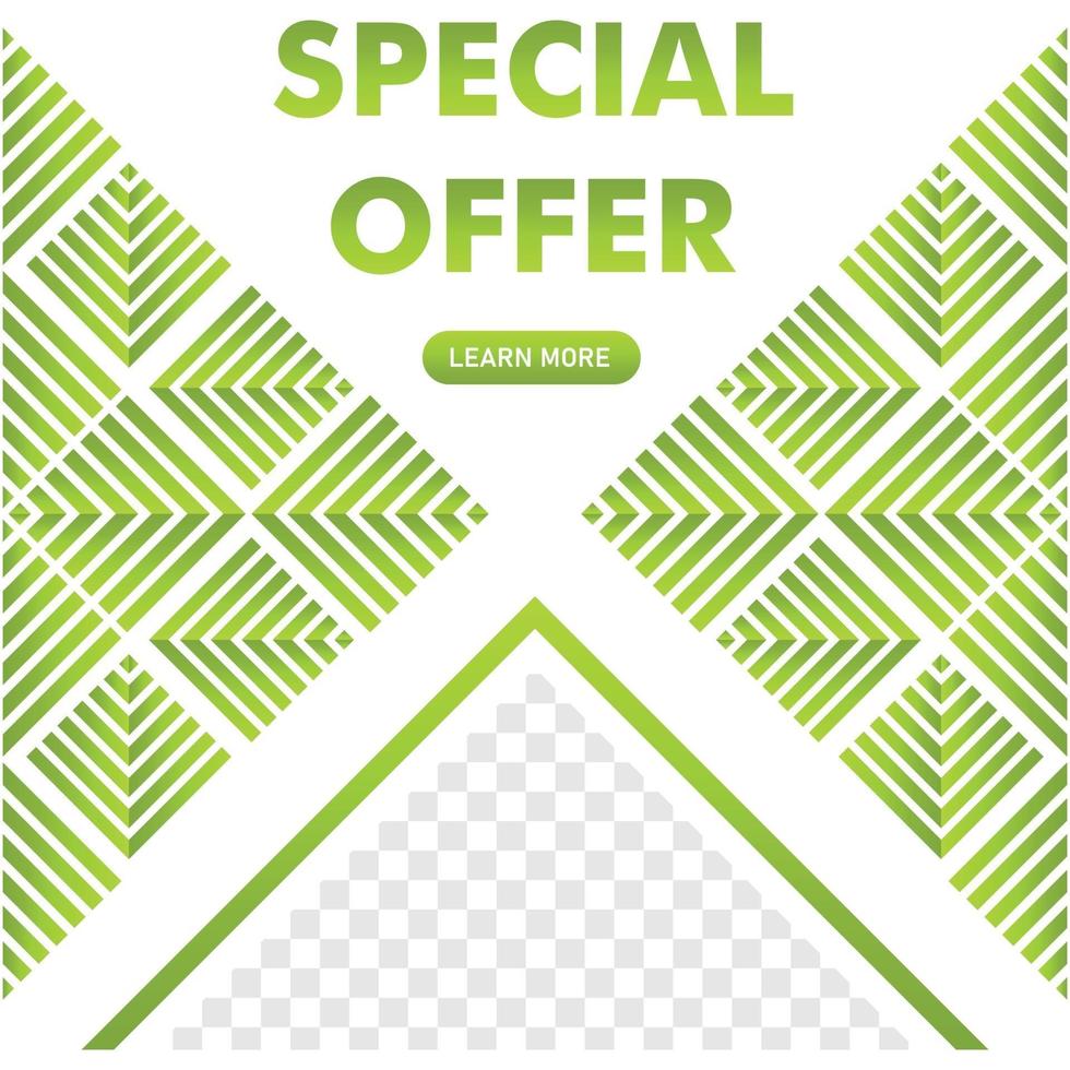 special offer promotion post design. social media post template. vector