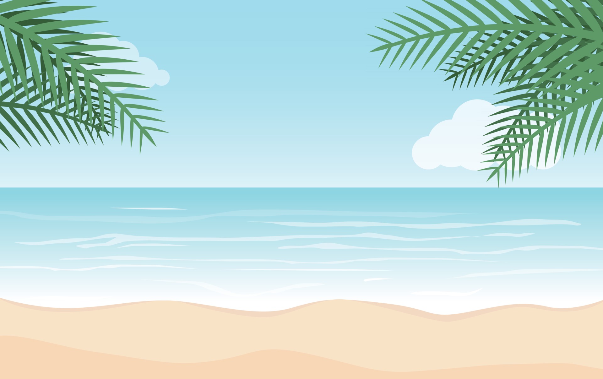 Beach Background Vector Art, Icons, and Graphics for Free Download