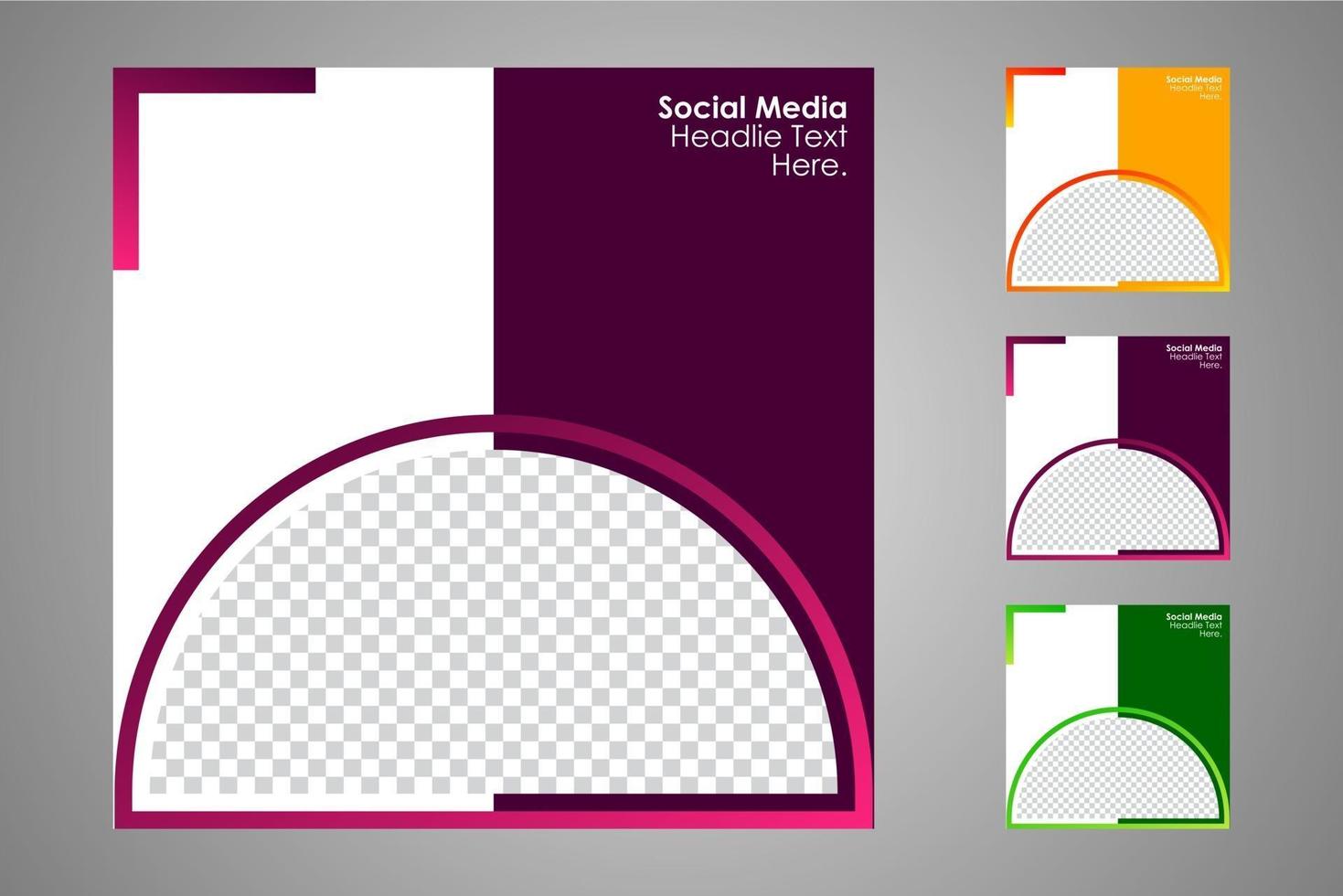 Suitable for social media posts templates and web or internet ads. vector