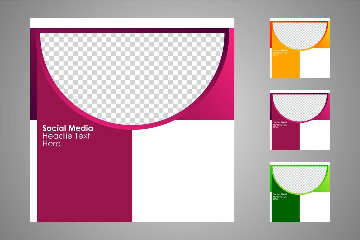 Suitable for social media posts templates and web or internet ads. vector