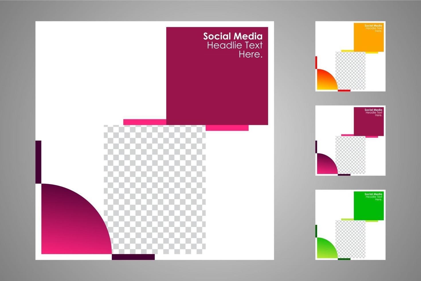 Suitable for social media posts templates and web or internet ads. vector