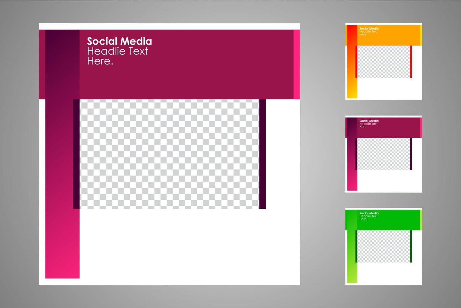 Suitable for social media posts templates and web or internet ads. vector