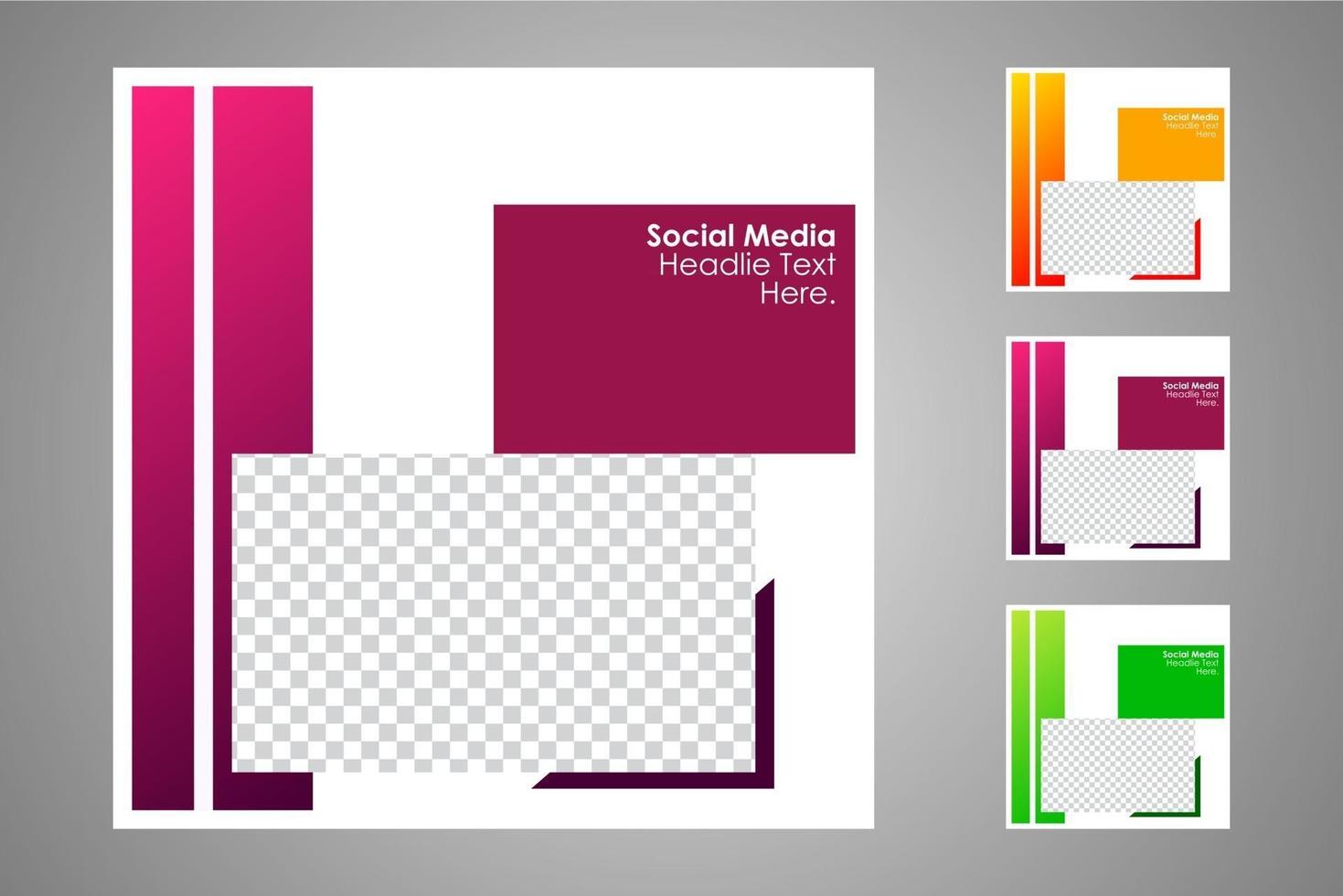 Suitable for social media posts templates and web or internet ads. vector