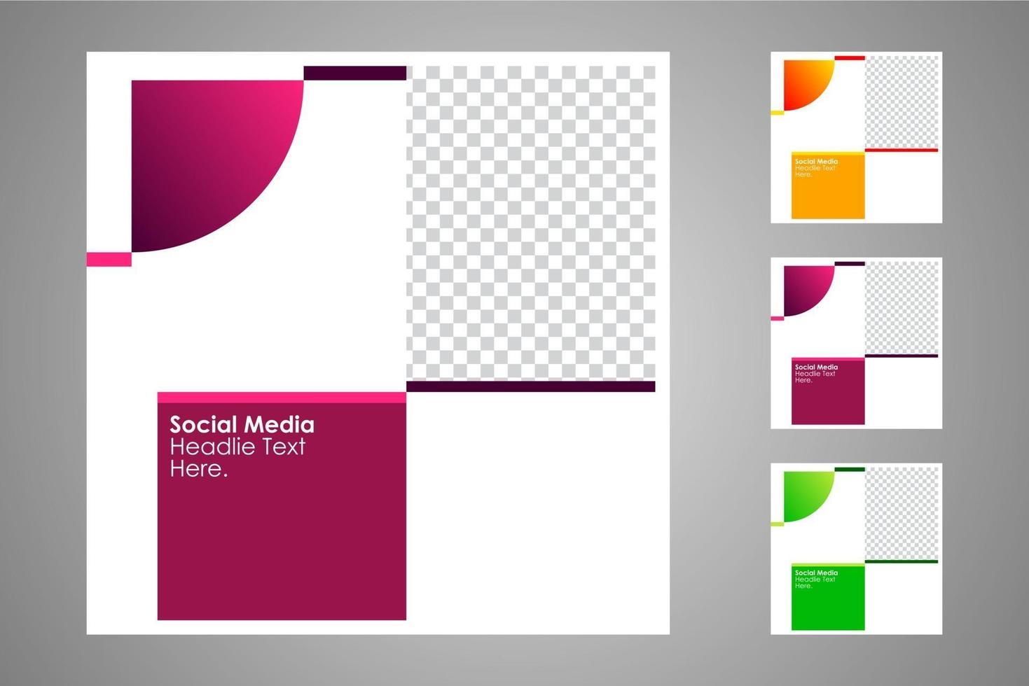 Suitable for social media posts templates and web or internet ads. vector