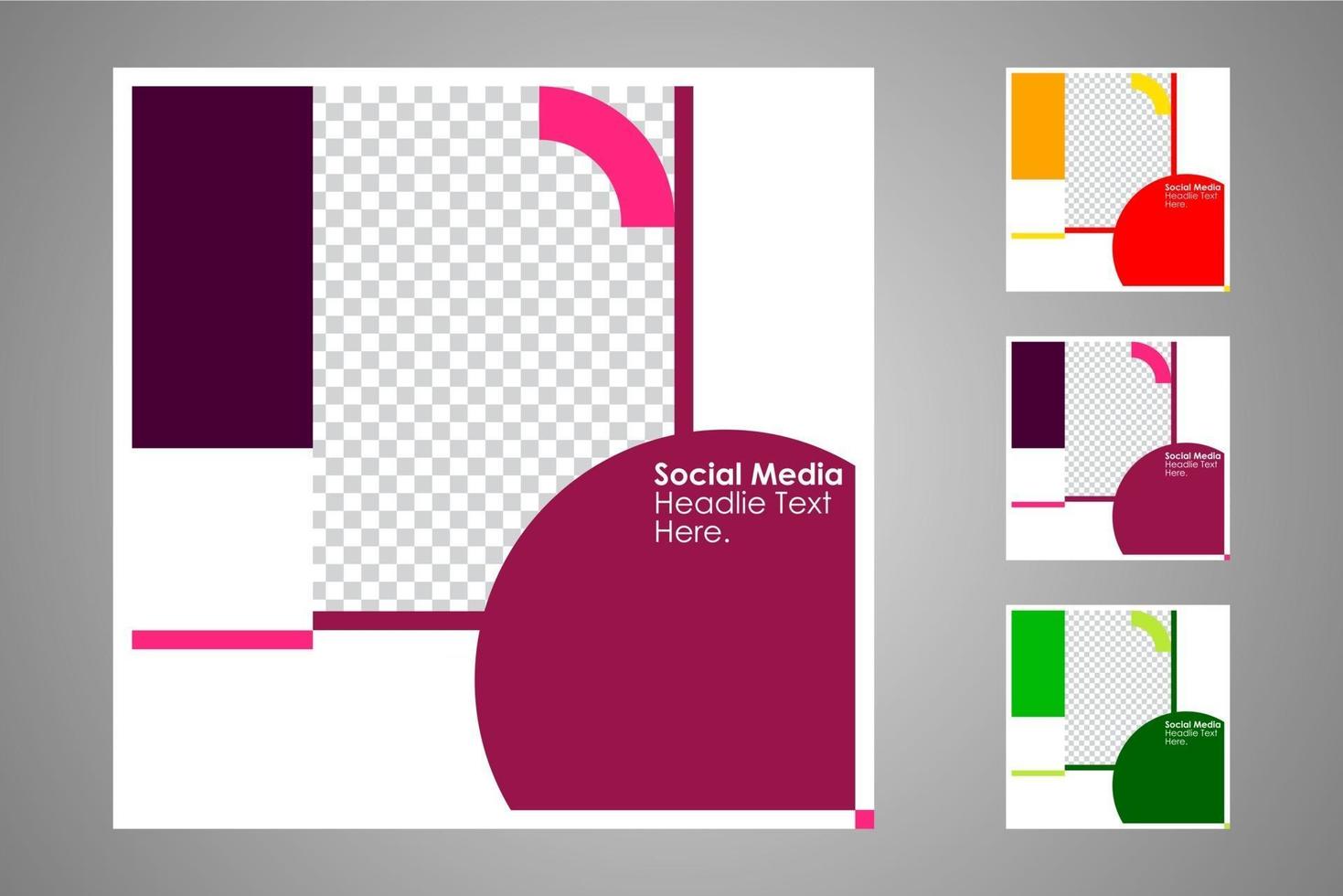 Suitable for social media posts templates and web or internet ads. vector