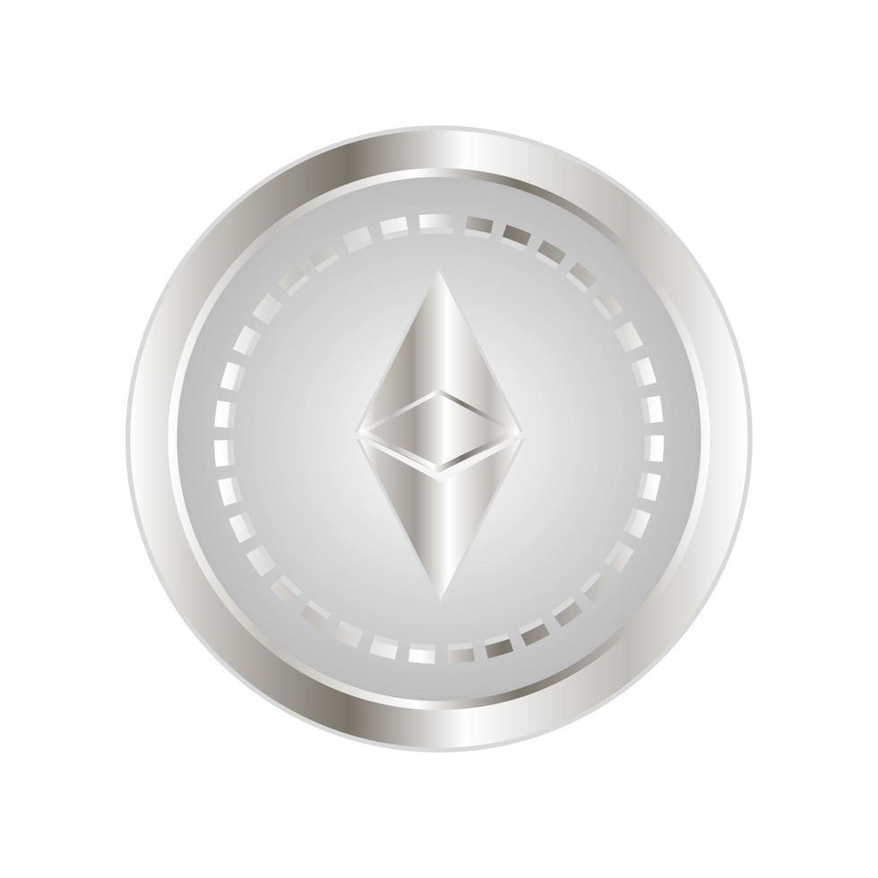 Ethereum digital money vector