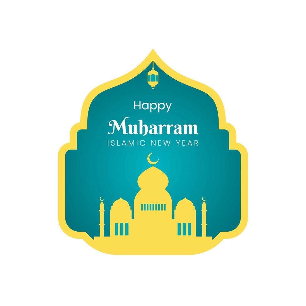 muharam islamic new year vector