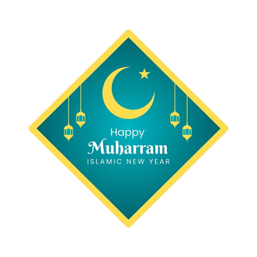 Happy muharam day vector