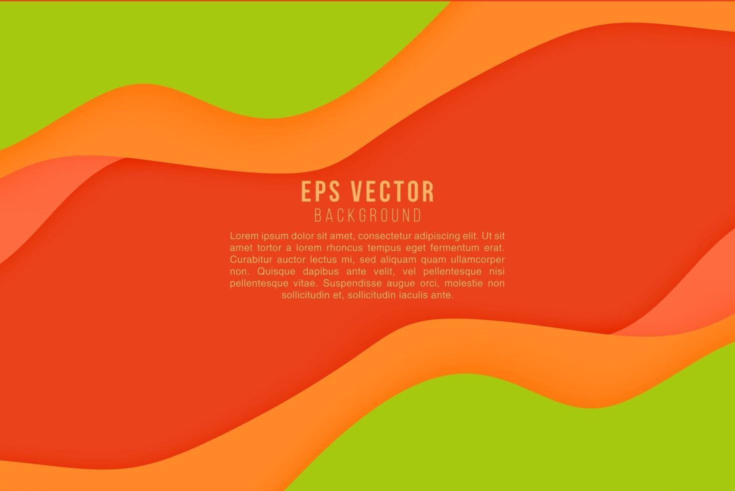 Background abstract green and orange combination eps vector