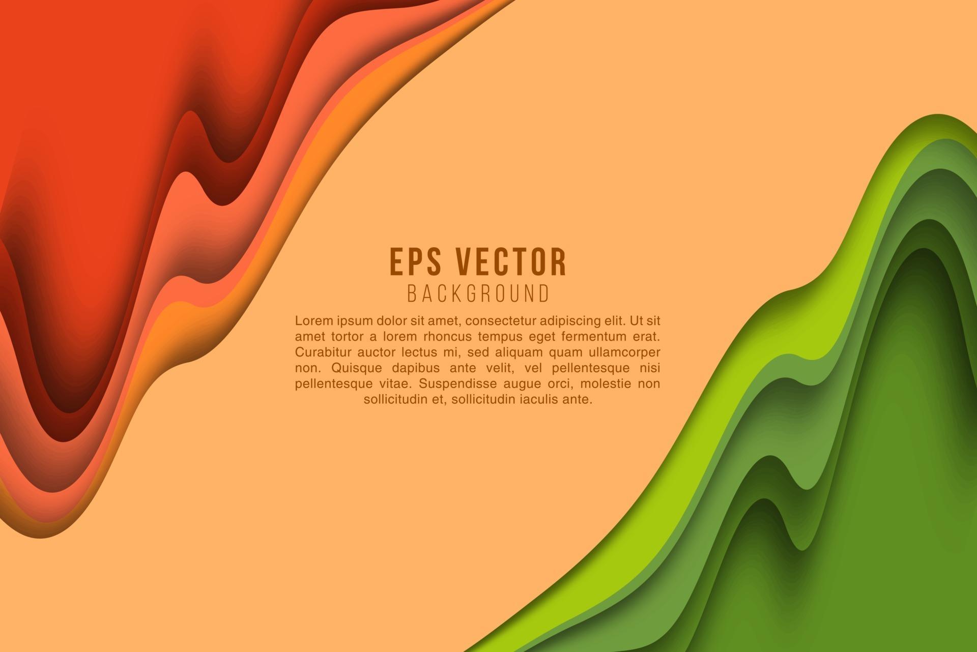 Background abstract green and orange combination eps vector 2963672