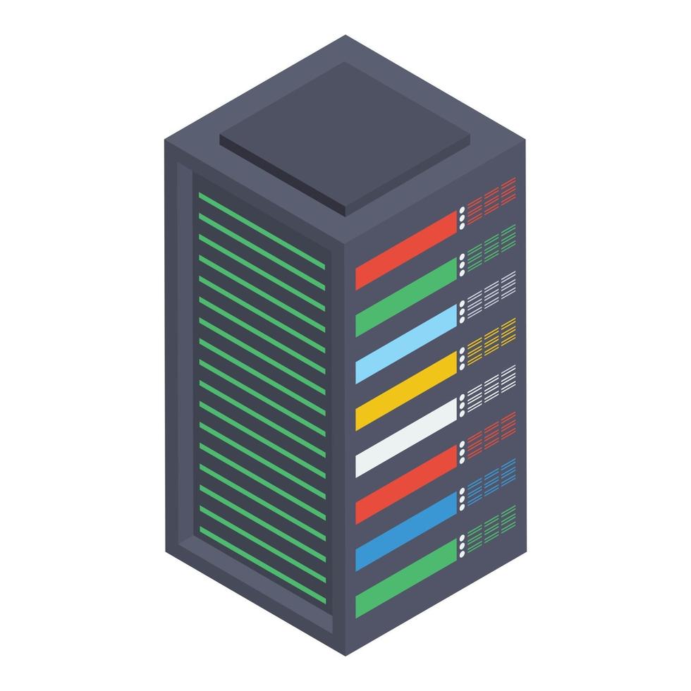 Data Server Rack vector