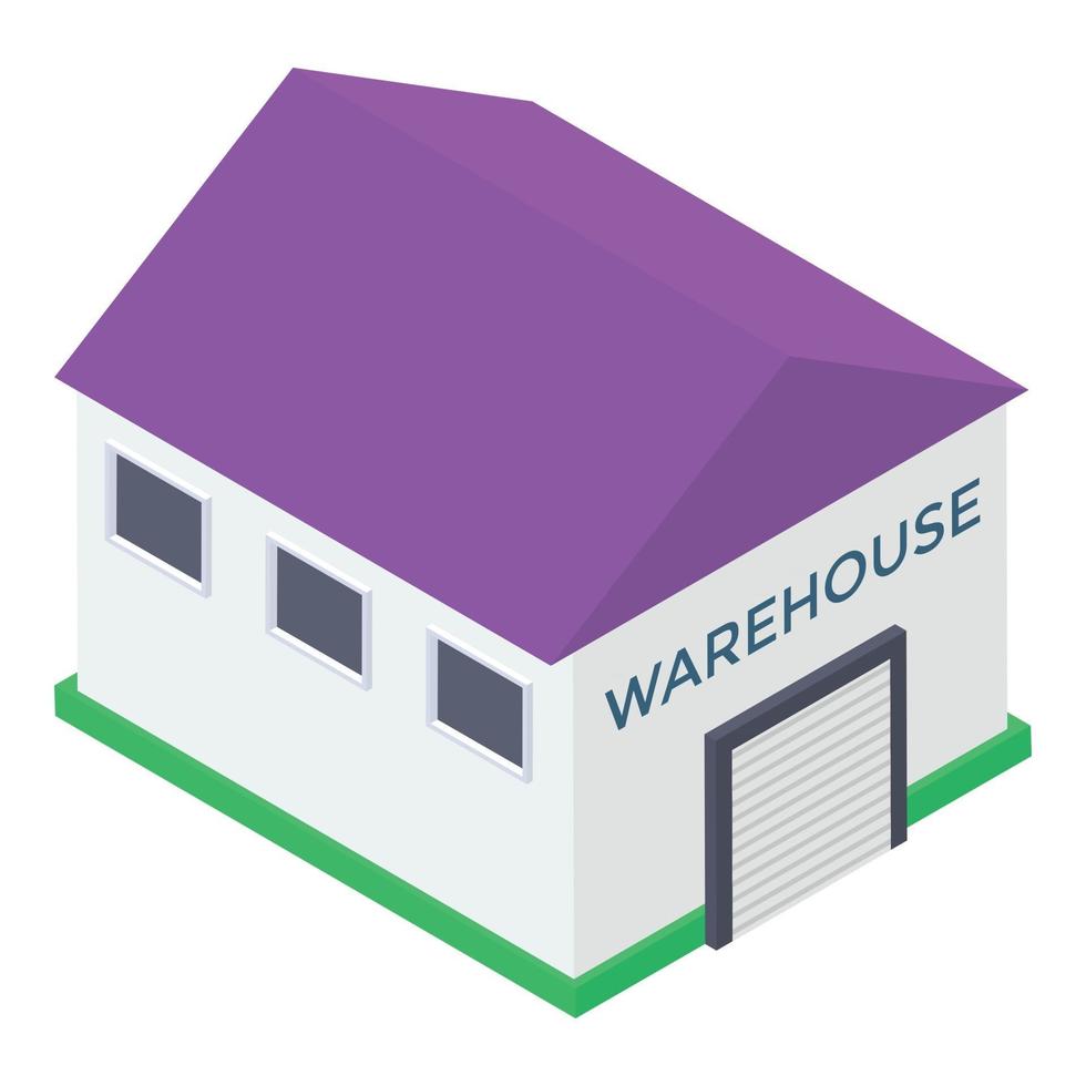 Warehouse Parcel Storage vector