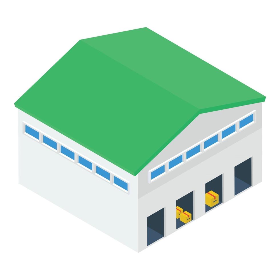 Warehouse Parcel Storage vector