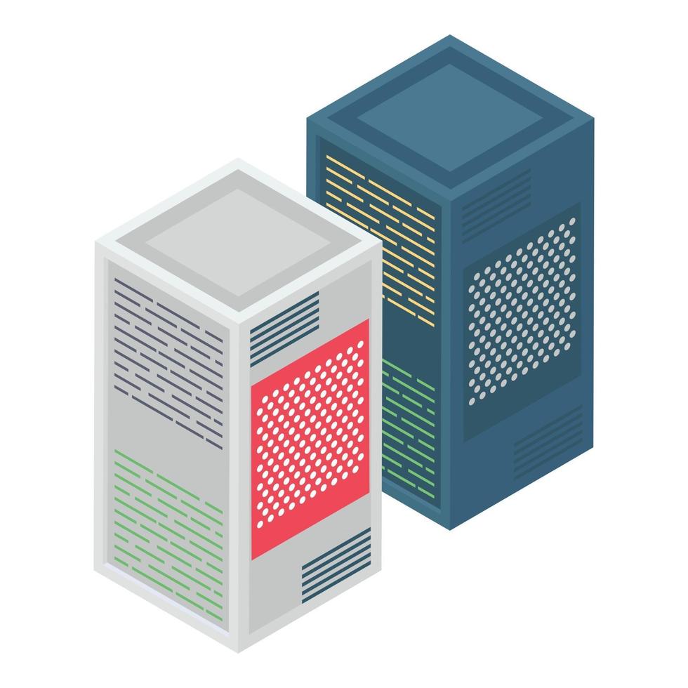 Data Server Rack vector