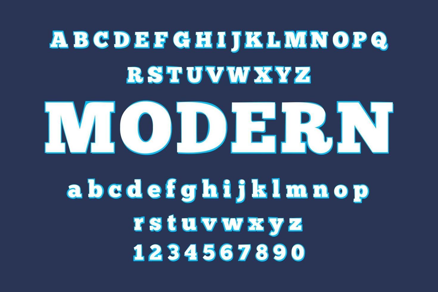 Technology Alphabet Font A to Z vector