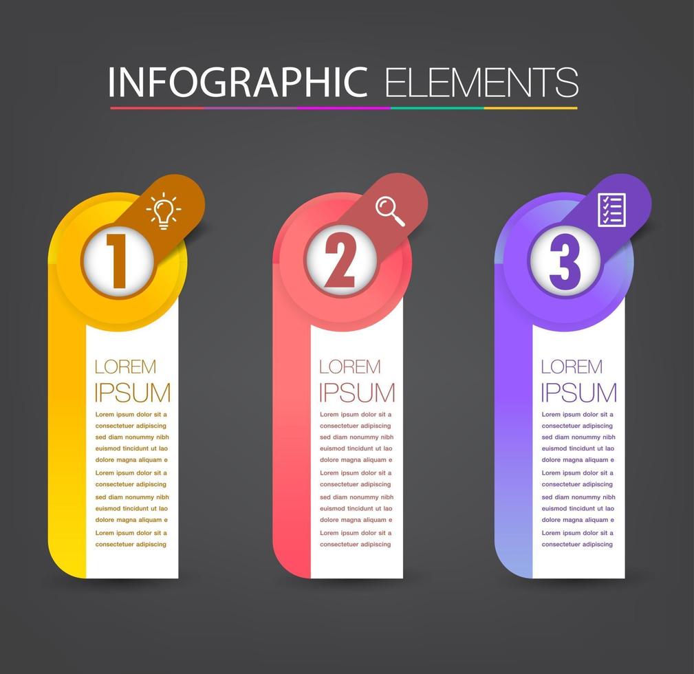 modern text box template, banner Infographics vector