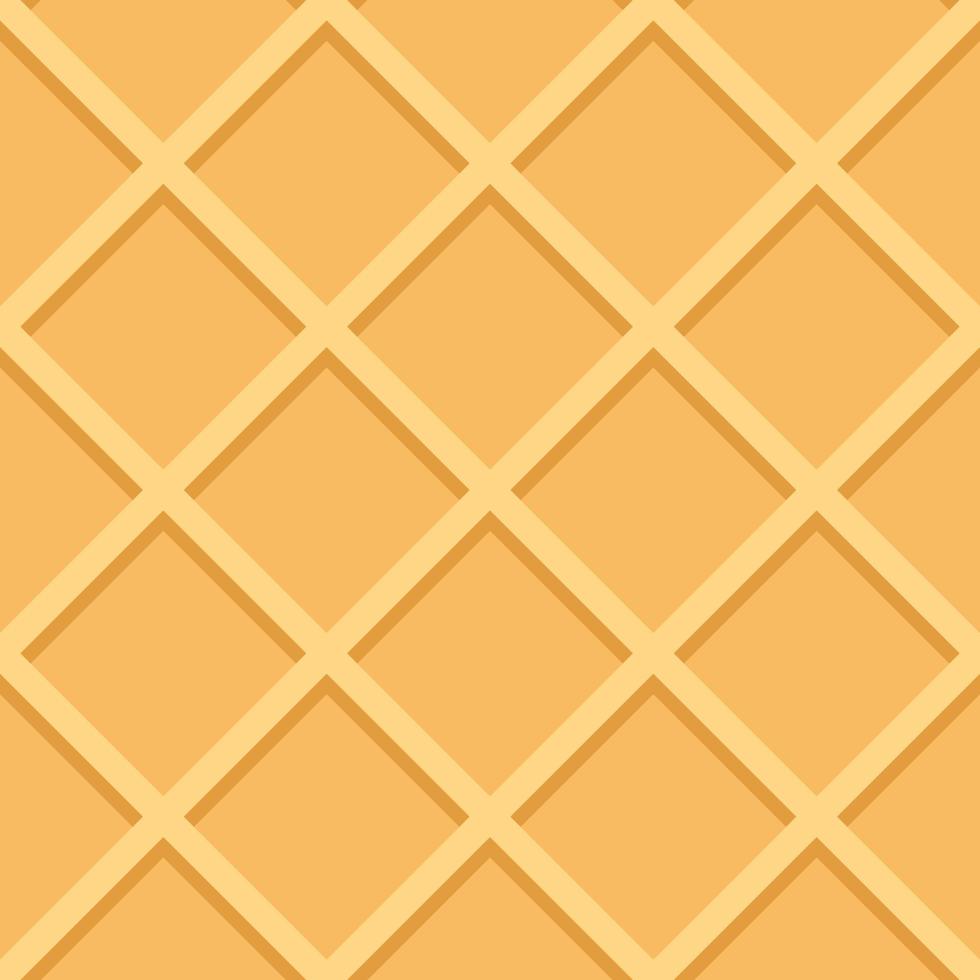 Waffle Seamless Pattern Background Vector Illustration