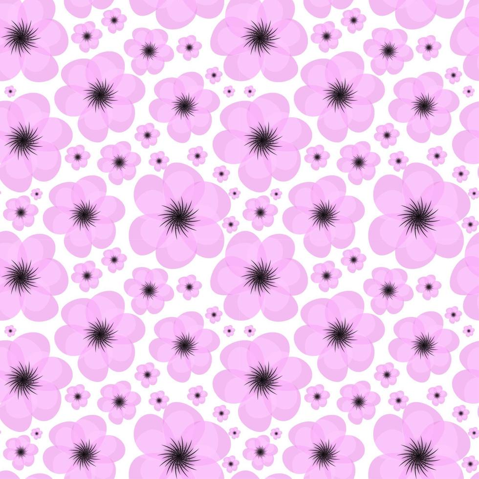 Floral Seamless Pattern Background Vector Illustration