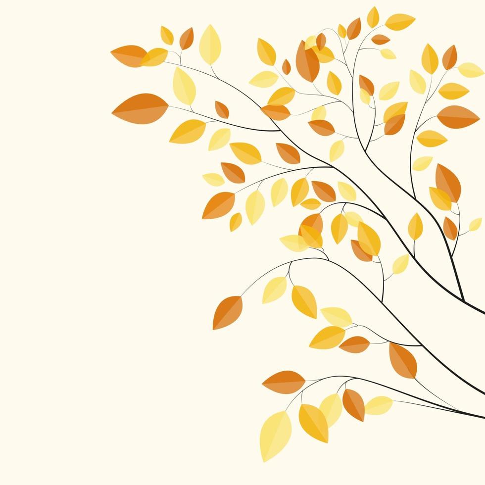 Fondo de hojas naturales de otoño brillante. ilustración vectorial vector