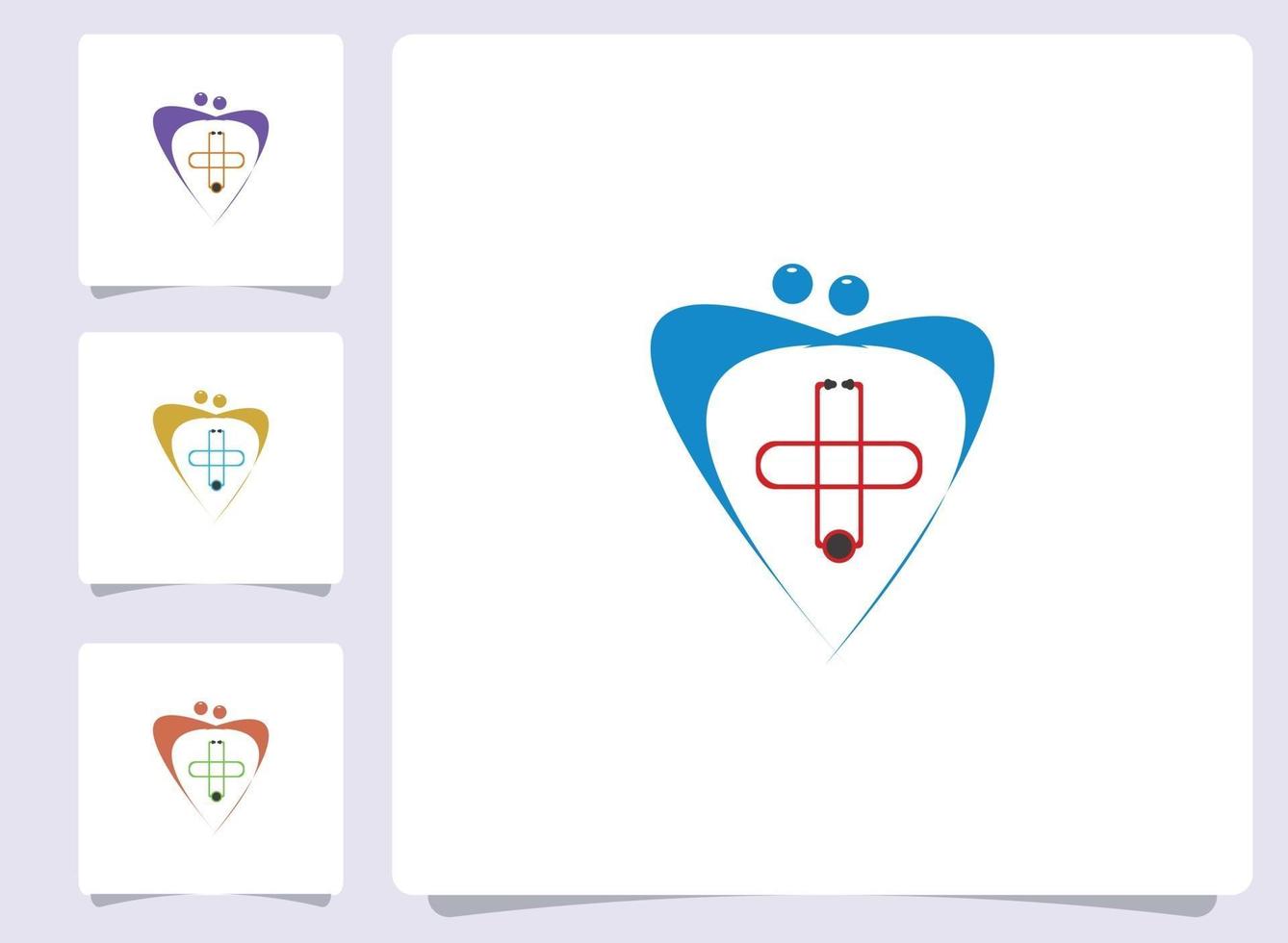 Medical Health Care Logo Template vector