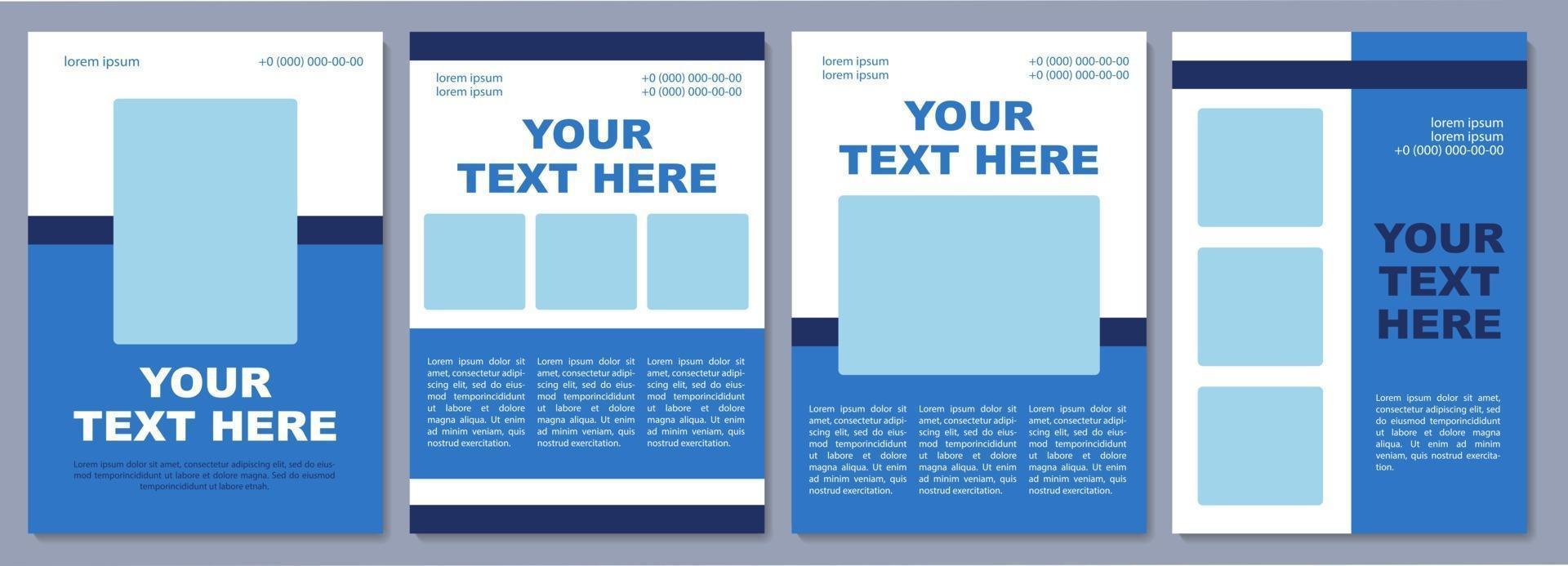 Business review brochure template vector