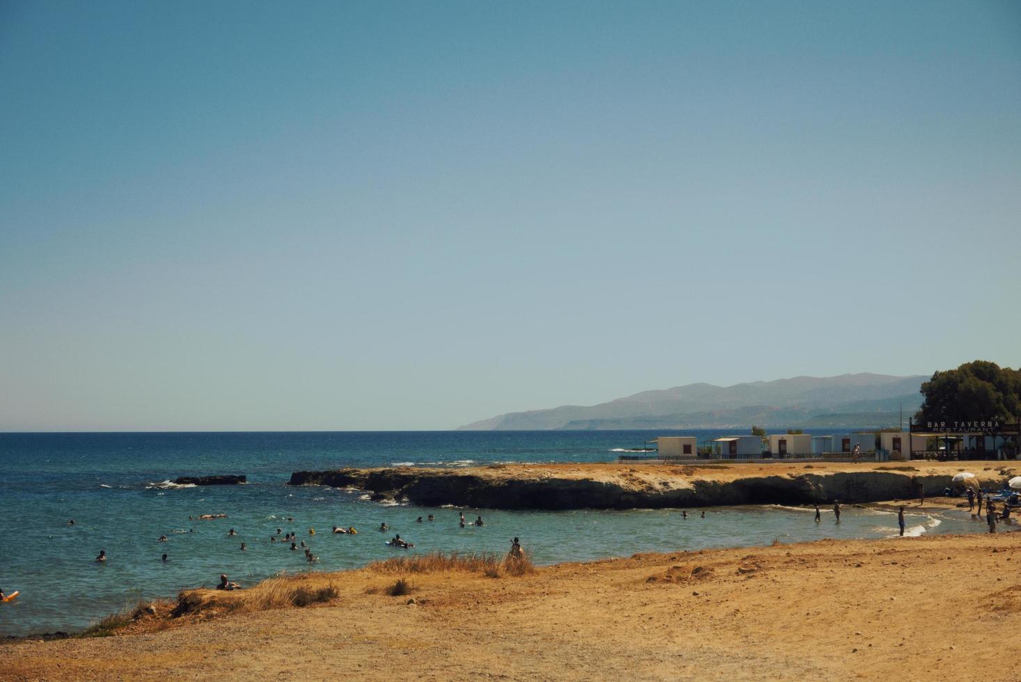 Summer beach on Crete photo