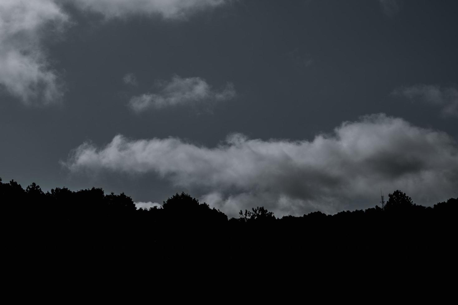 Dark Sky with clouds photo