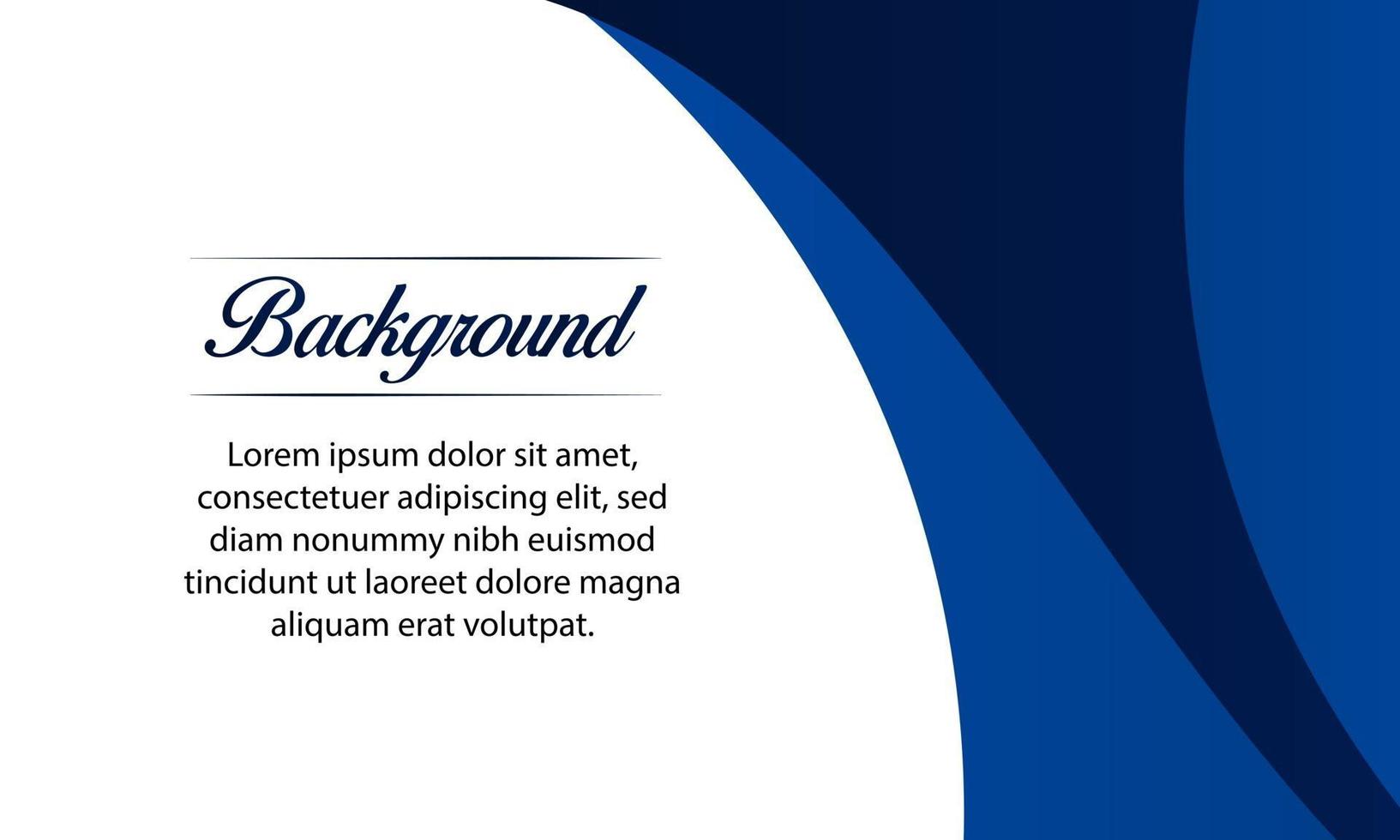 Abstract Gradient Blue Banner Background vector