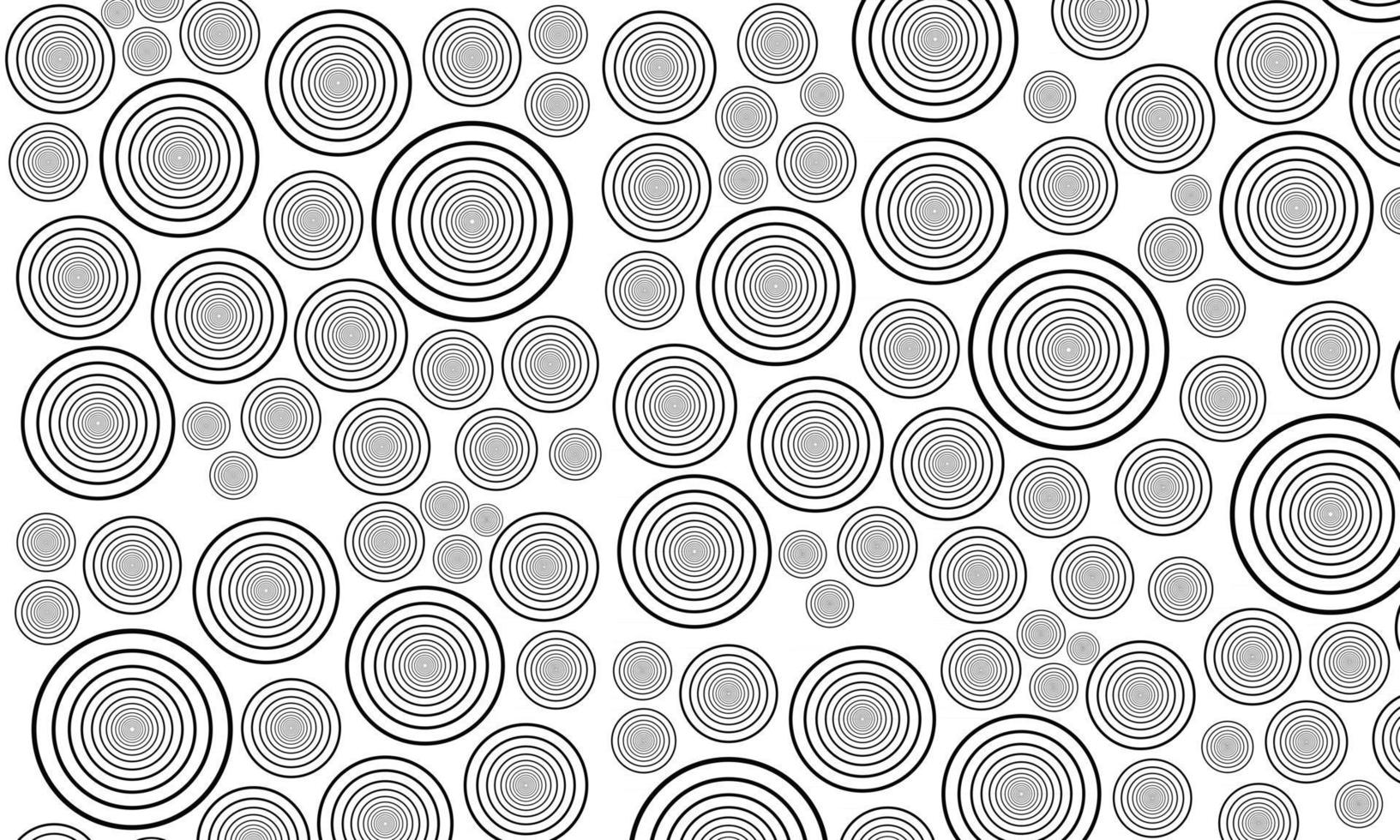 Abstract Flat Circles Seamless Pattern vector