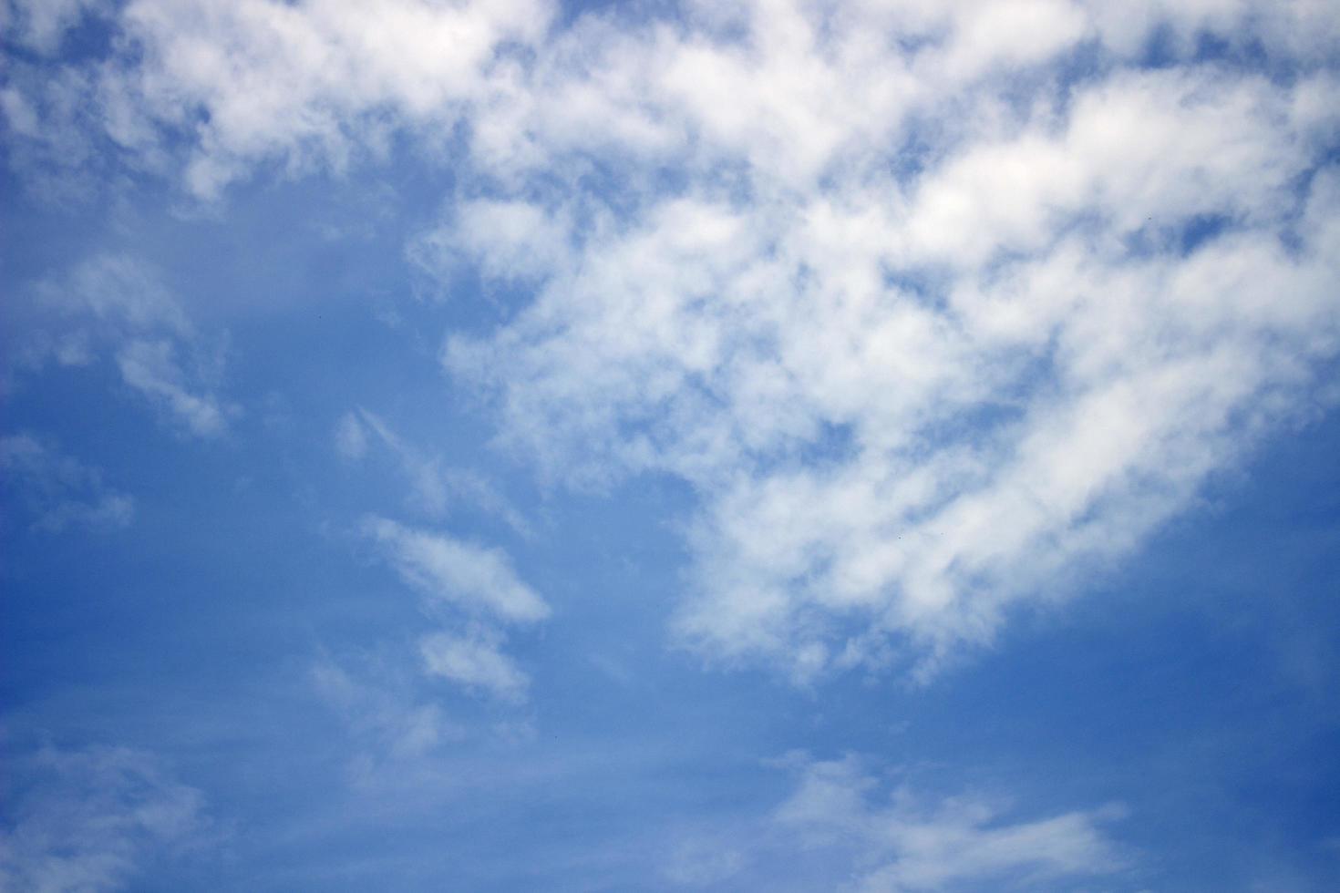 Blue sky with cloud background photo