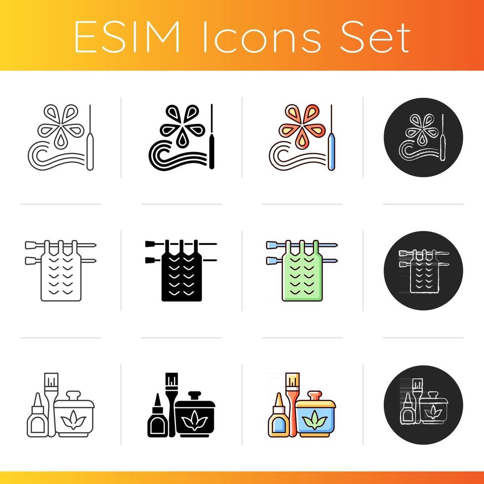 Creative Hobbies Icons Set 2965527 Vector Art At Vecteezy