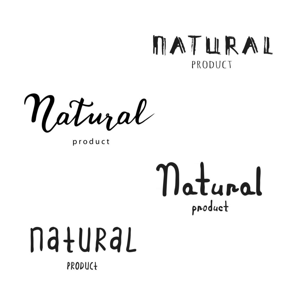 logotipo ecológico. etiqueta de producto agrícola vector