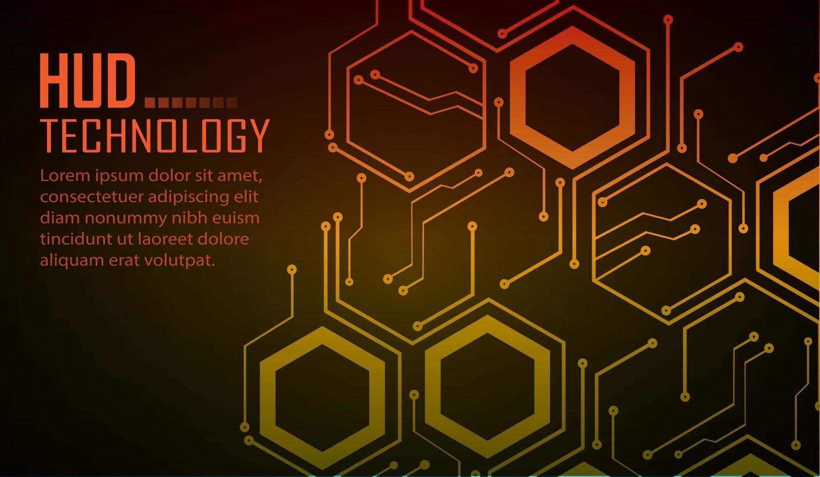 Fondo de concepto de tecnología futura de circuito cibernético vector