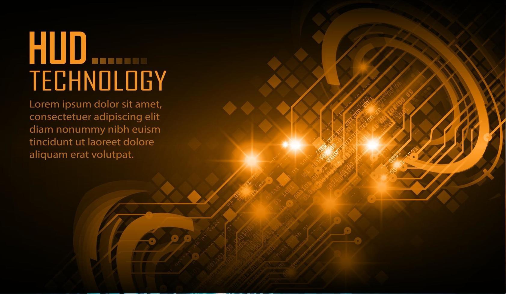 Fondo de concepto de tecnología futura de circuito cibernético vector