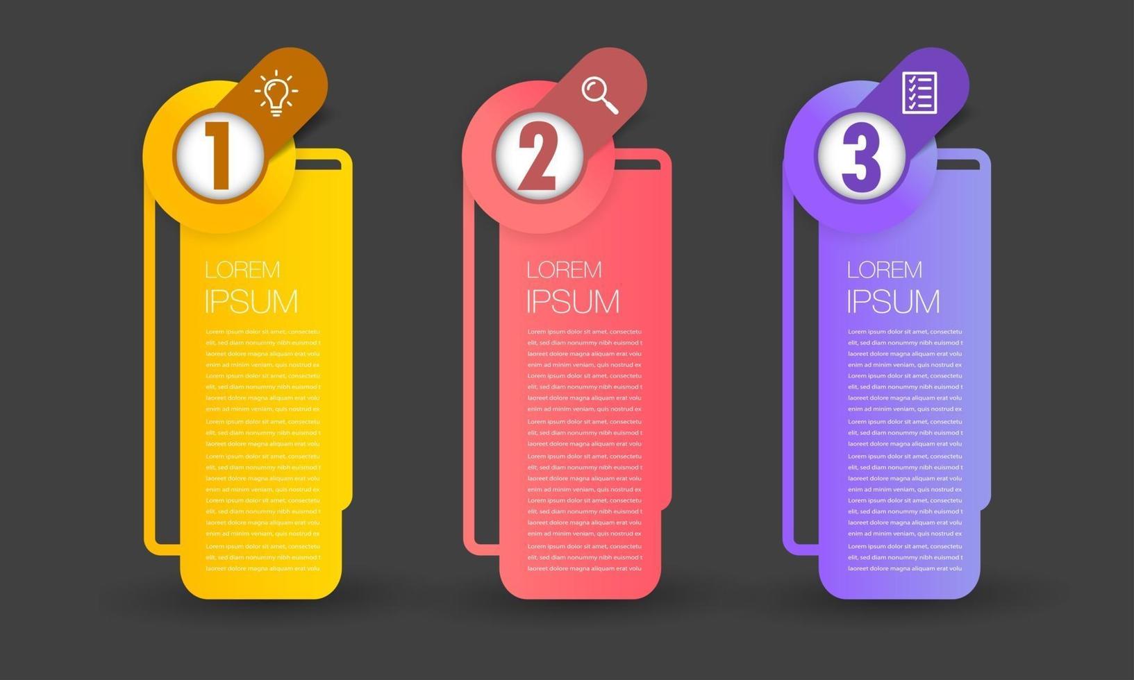 modern text box template, banner Infographics vector