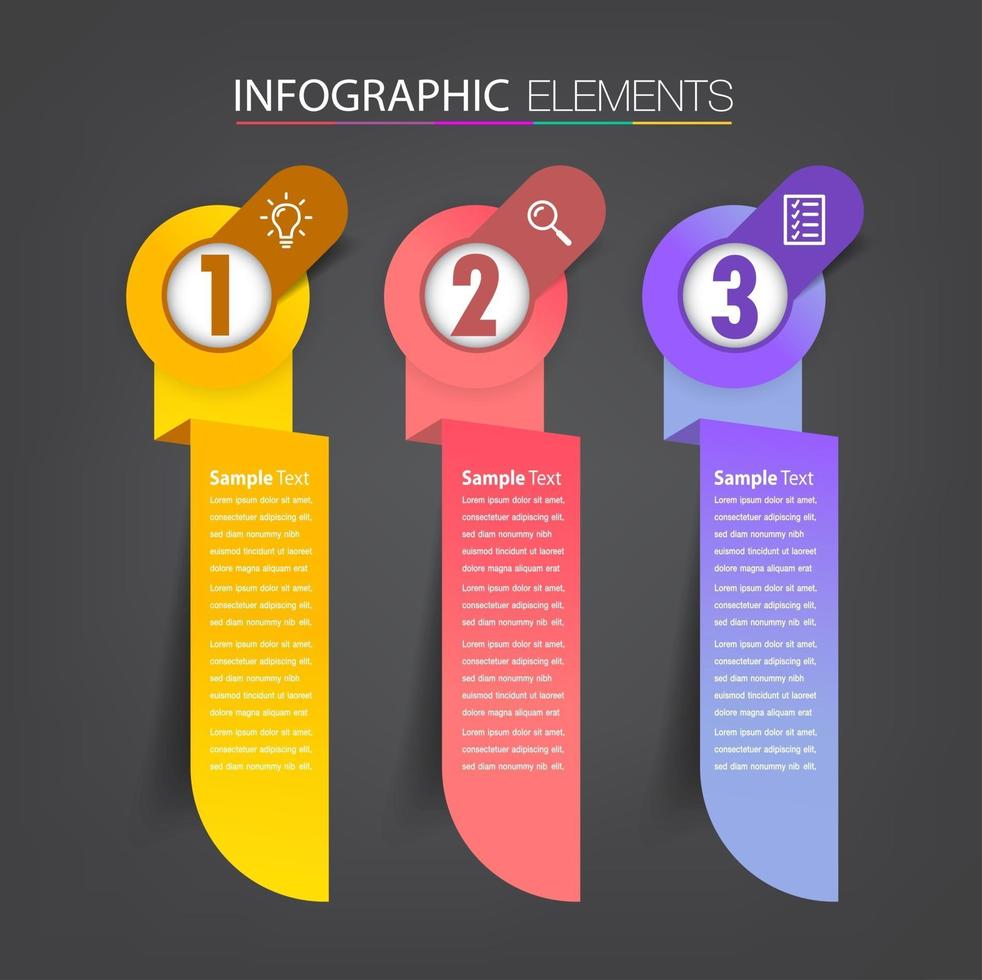 modern text box template, banner Infographics vector