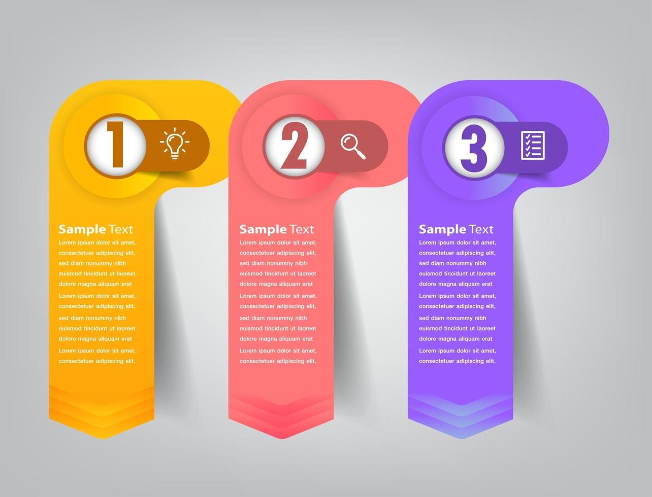 modern text box template, banner Infographics vector