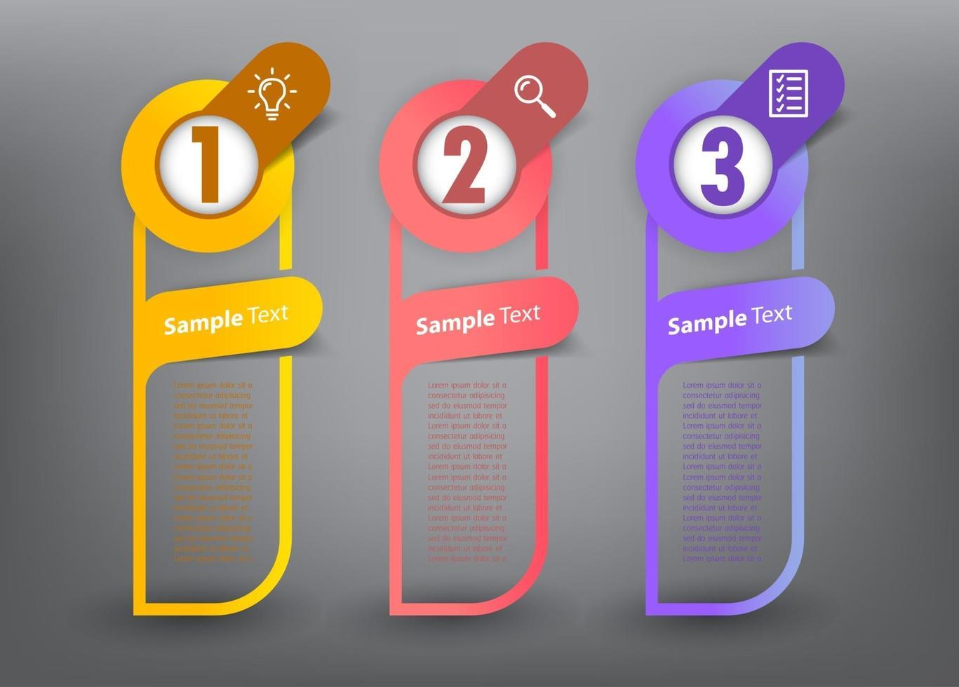 modern text box template, banner Infographics vector