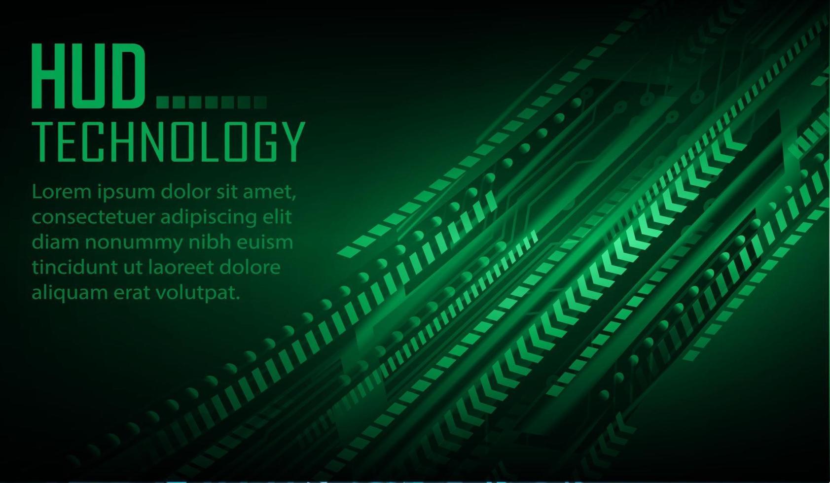 Fondo de concepto de tecnología futura de circuito cibernético vector