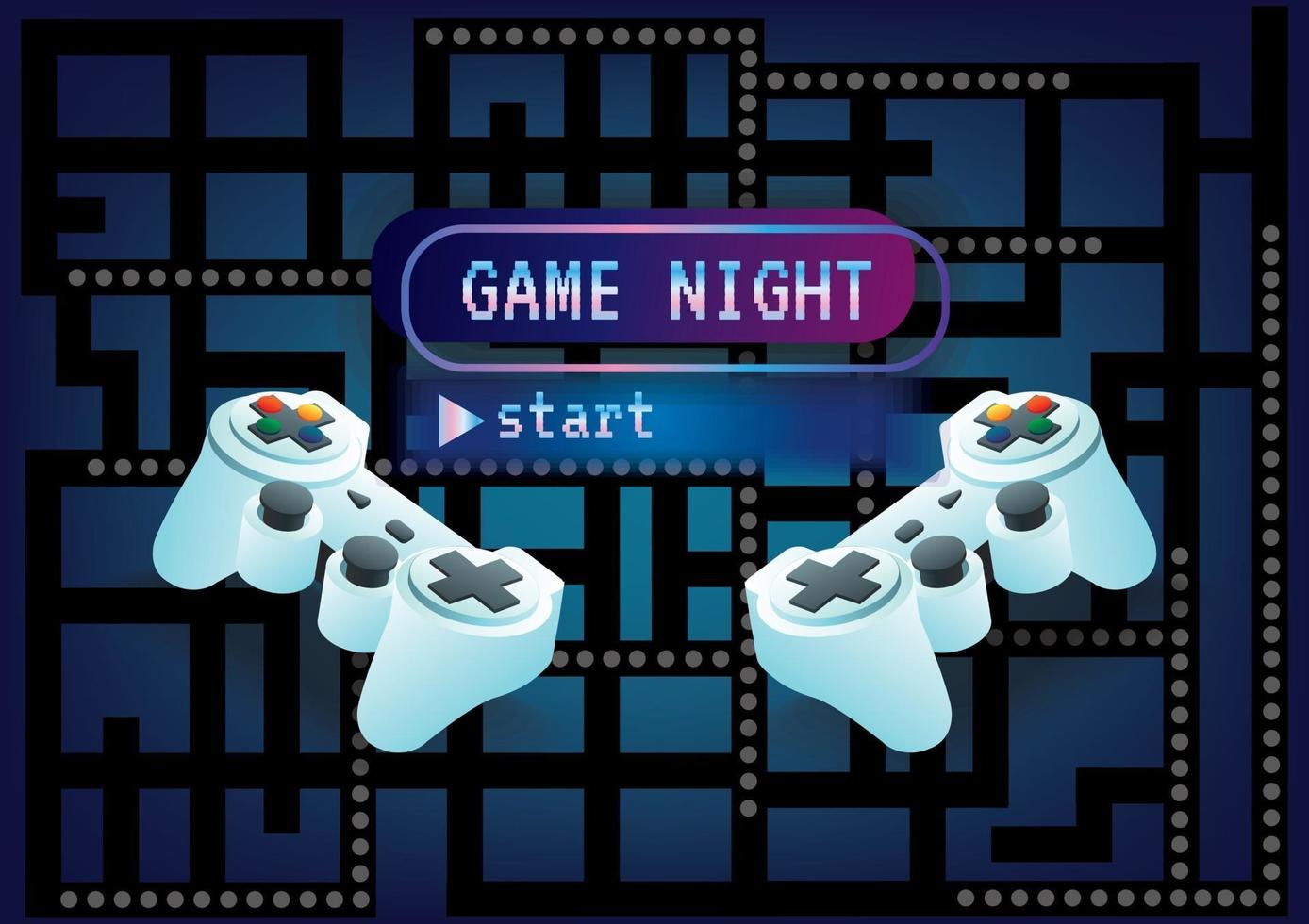 game night party vector
