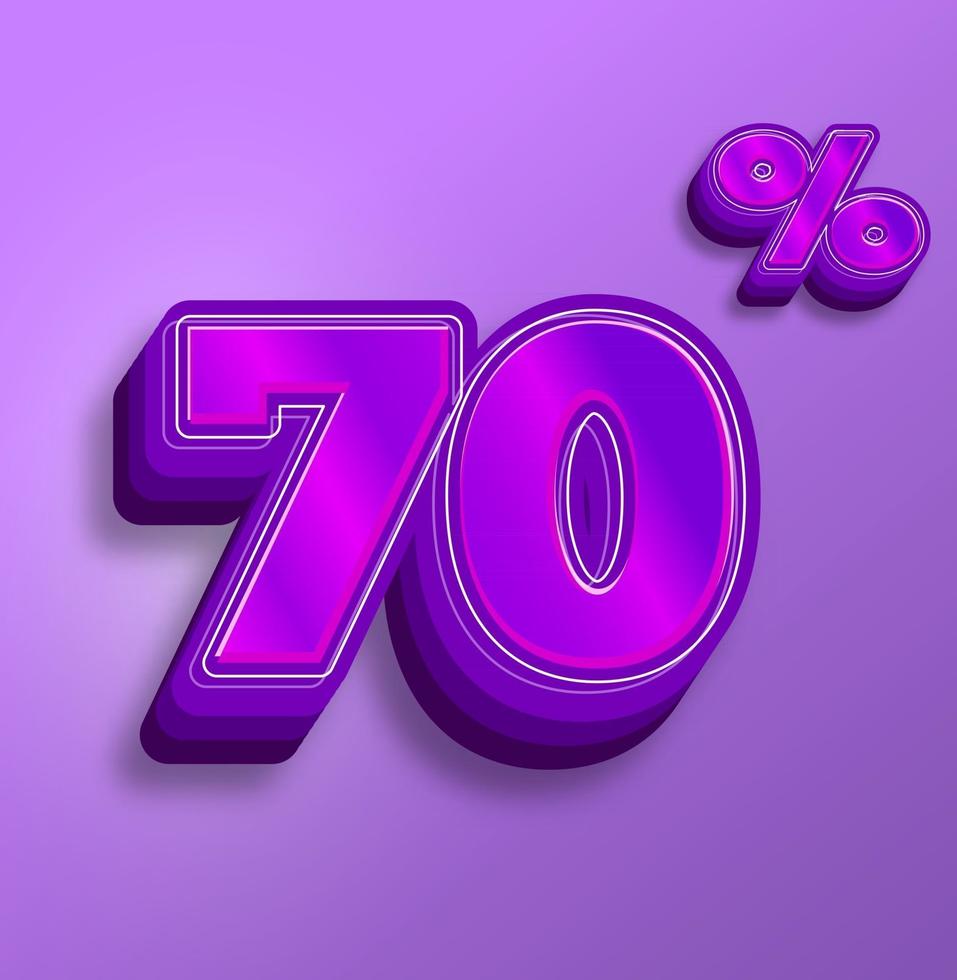 Number text effects for sale discount price vector
