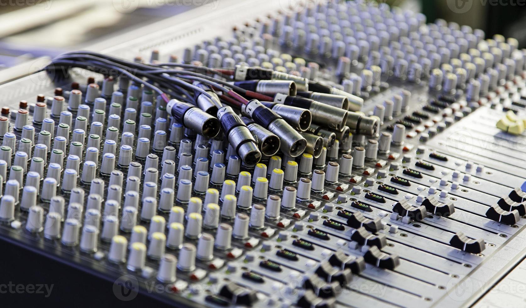 Mixer in a recording studio photo