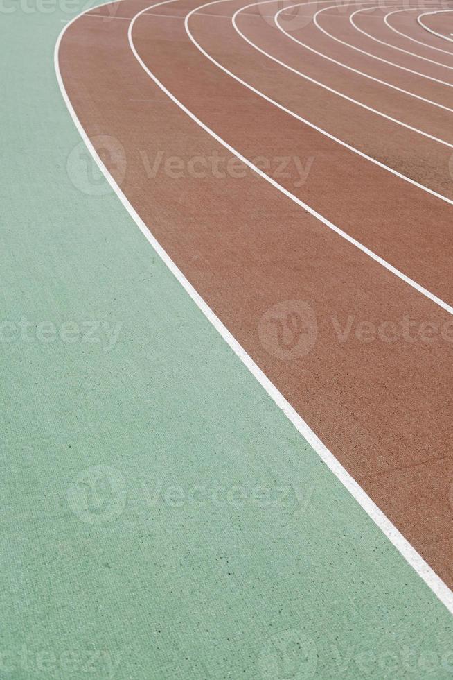 Curve running track photo