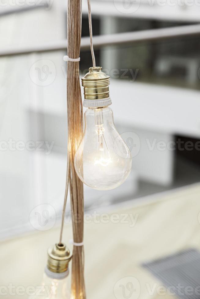 LIghted bulbs lit photo