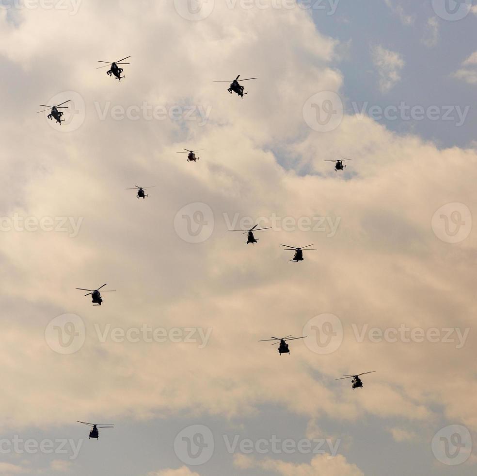 Air show in Madrid, Spain. photo