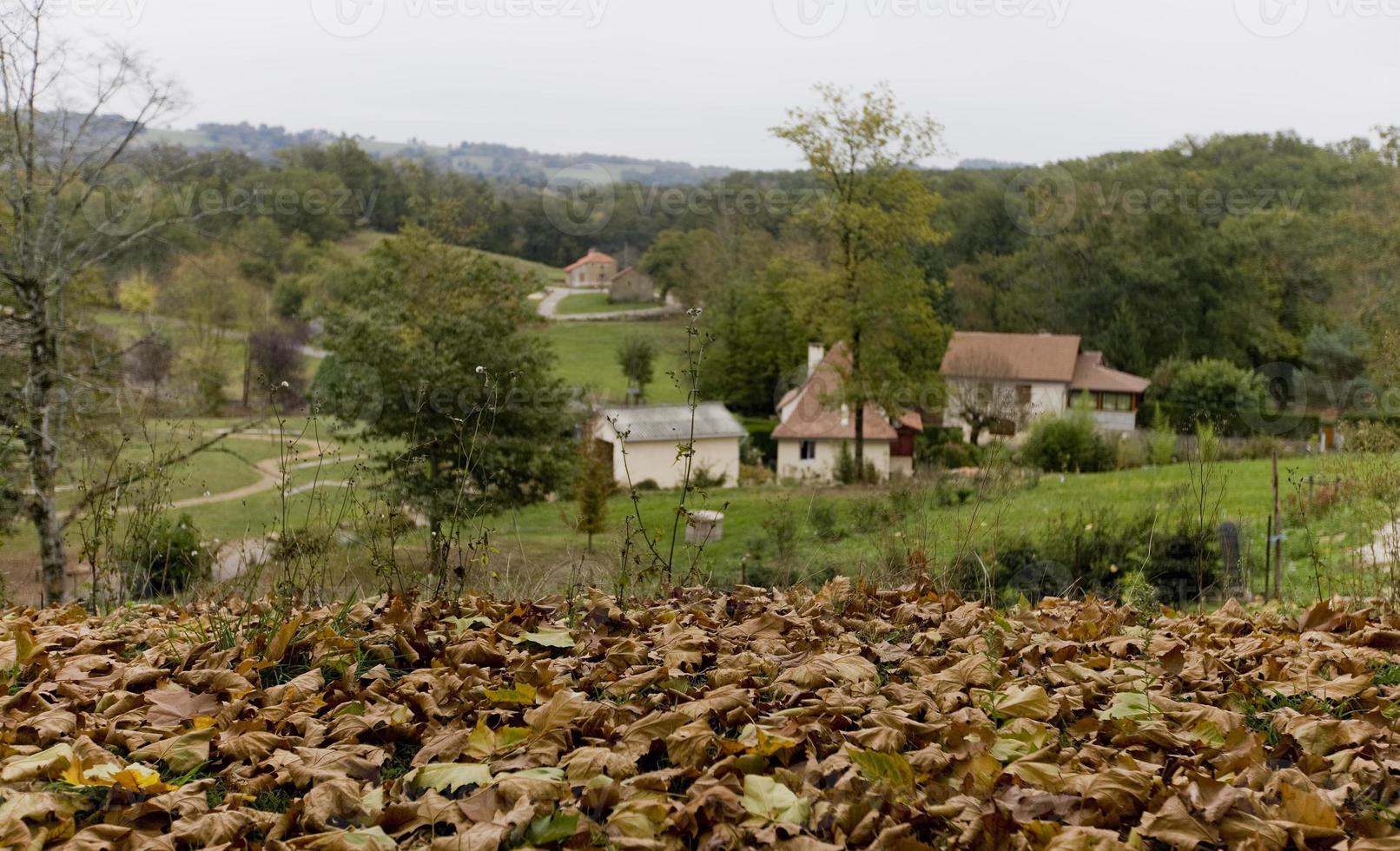 otoño en el lote, francia foto