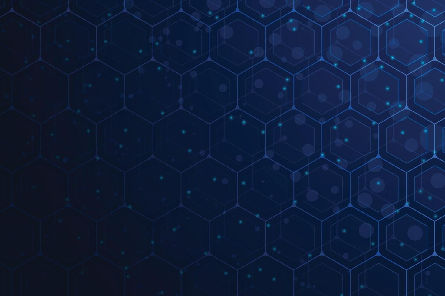 Abstract geometric hexagons pattern background medical, science vector