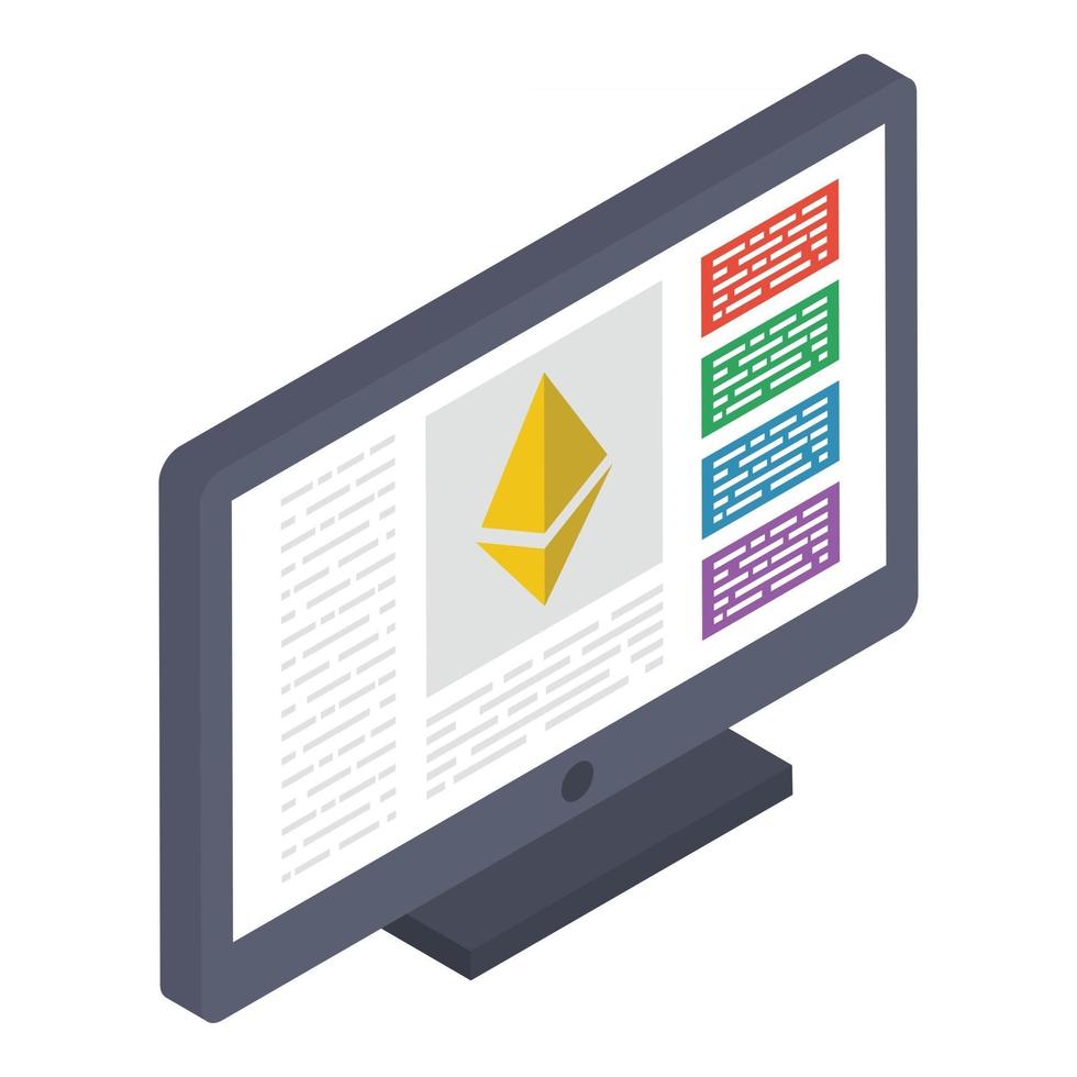Ethereum Money Concepts vector