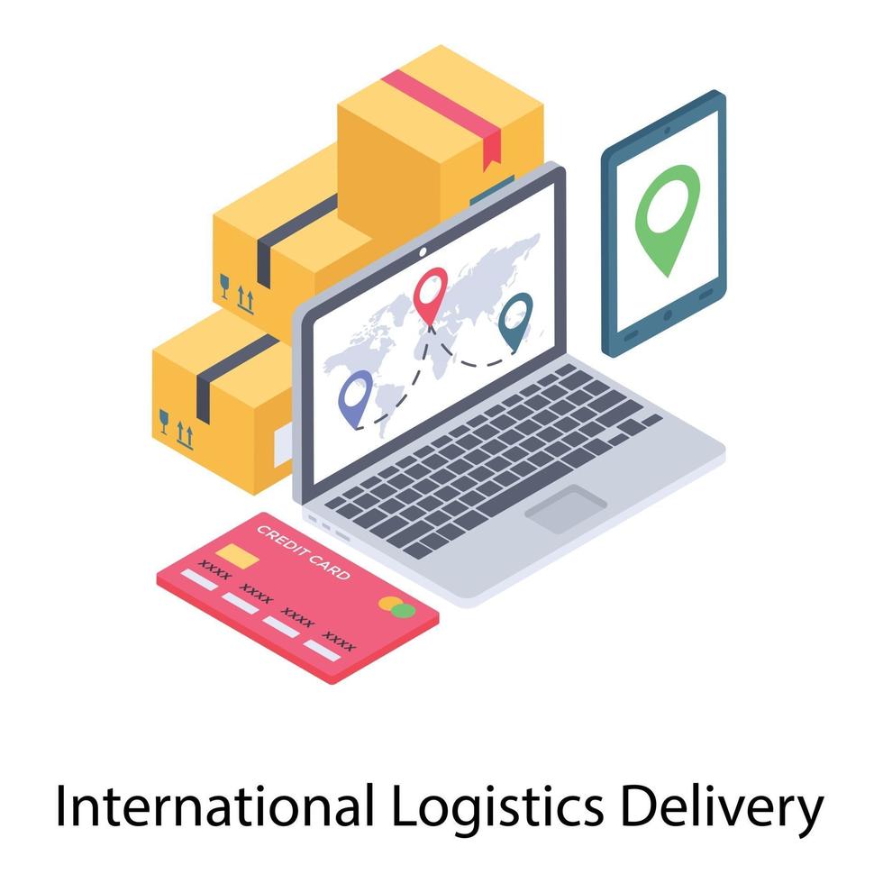 Worldwide Delivery Concepts vector